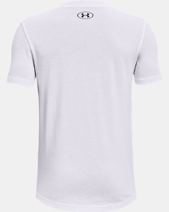 Boys' UA Hoops Nitro T-Shirt, White, pdpMainDesktop image number 1